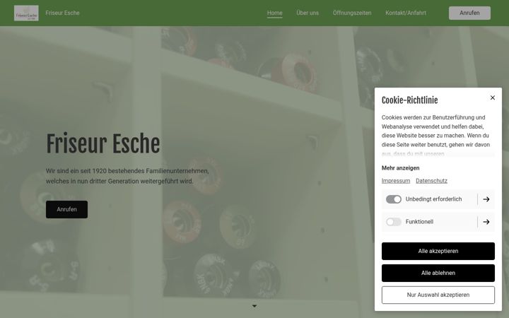 Screenshot του friseuresche.de
