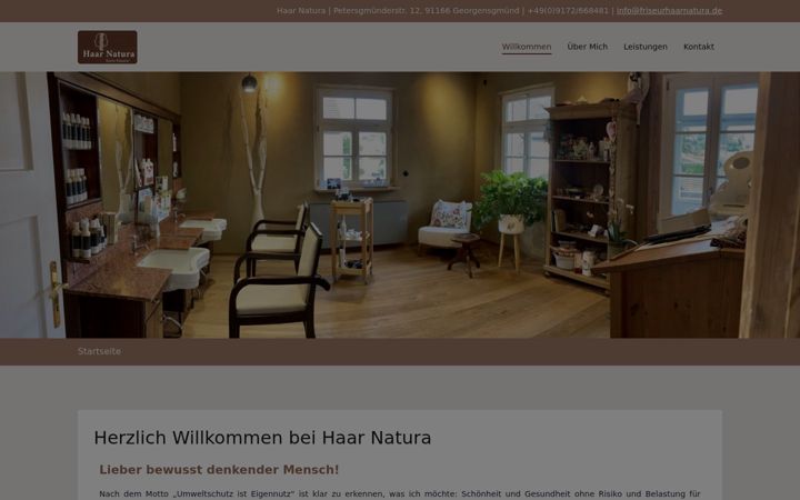 Screenshot του friseurhaarnatura.de