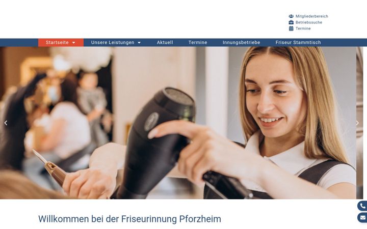 Screenshot του friseurinnung-pforzheim.de