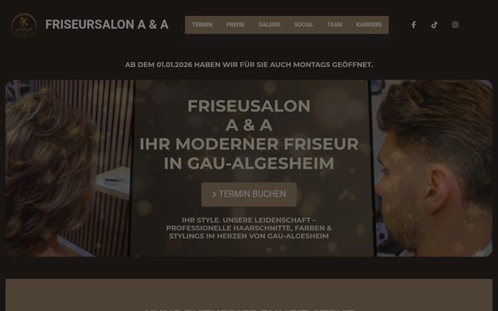 Screenshot of friseursalon-aa.de
