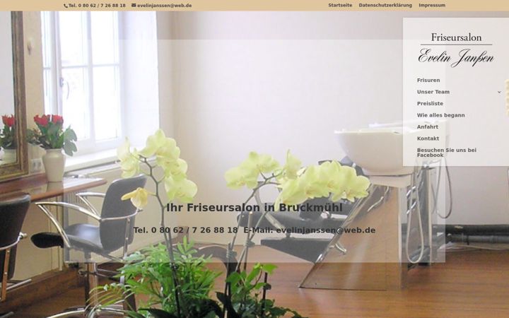 Screenshot of friseursalon-bruckmuehl.de