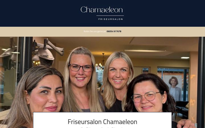 Snímek obrazovky friseursalon-chamaeleon.de