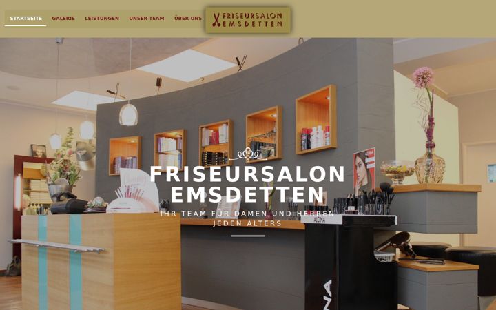 Screenshot of friseursalon-emsdetten.de