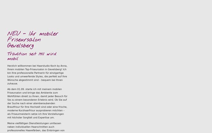 Screenshot of friseursalon-gevelsberg.de