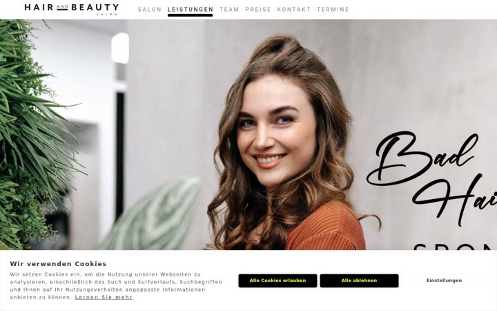 Screenshot of friseursalon-hair-beauty.de