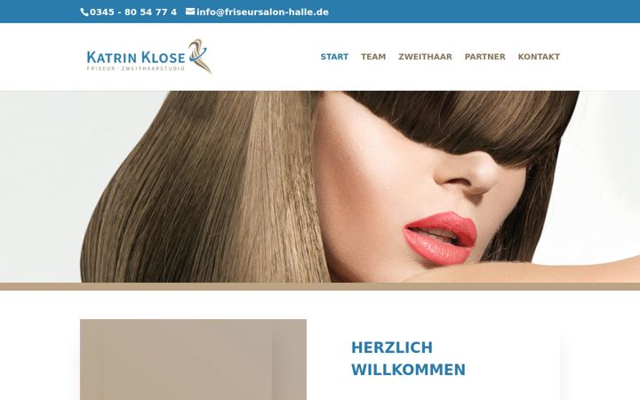 Zrzut ekranu friseursalon-halle.de
