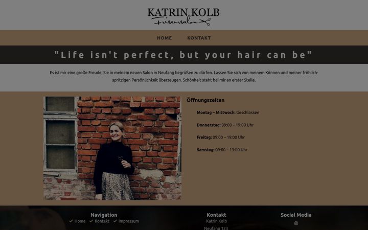 Zrzut ekranu friseursalon-katrinkolb.de