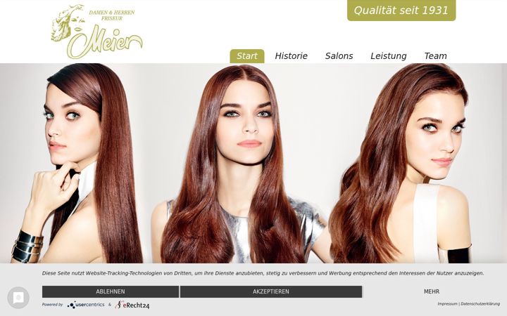 Zrzut ekranu friseursalon-meier.de