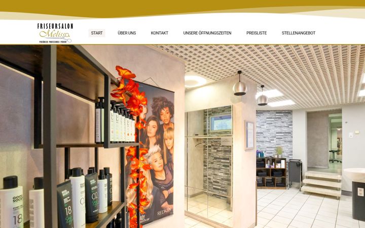 Screenshot of friseursalon-melissa.com