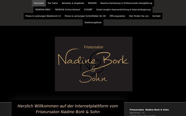 Zrzut ekranu friseursalon-nb.de