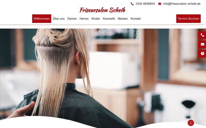 Snimka zaslona za friseursalon-scheib.de