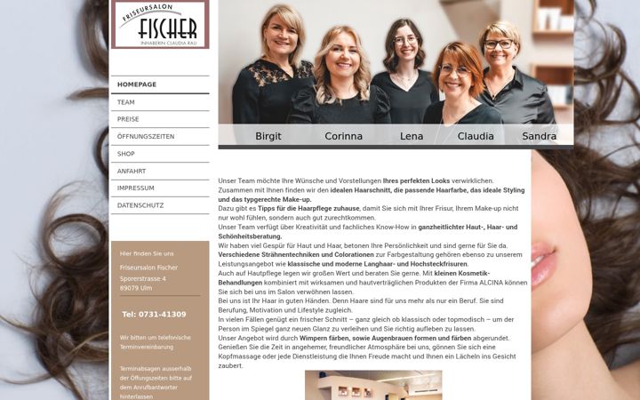 Captura de ecrã de friseursalonfischer.de