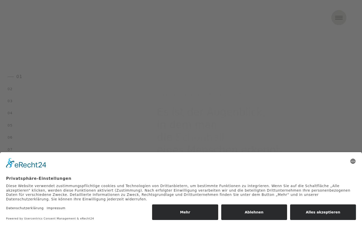 Capture d'écran de la bannière de consentement affichée avant toute interaction