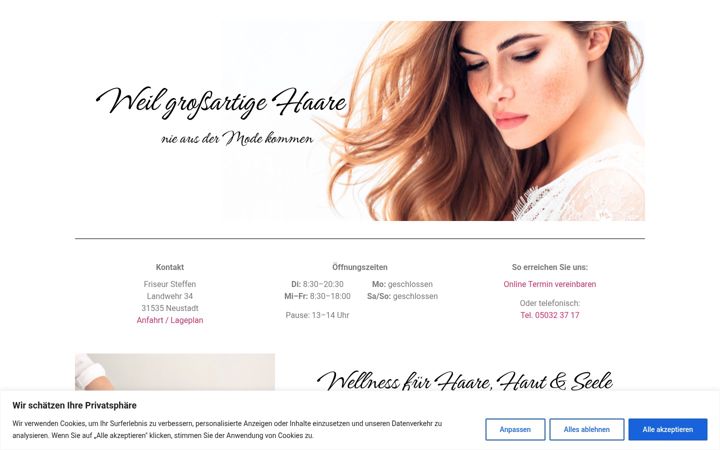 Screenshot of friseursteffen.de