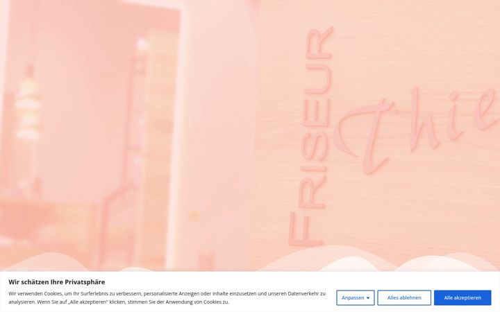 Screenshot of friseurthiele.de
