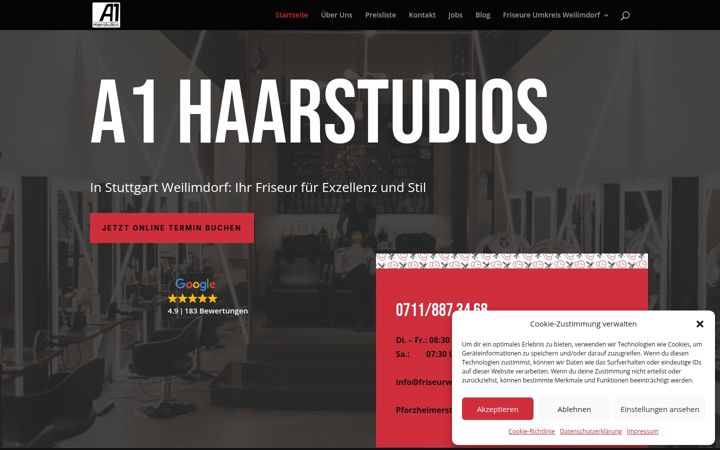 Screenshot of friseurweilimdorf.de