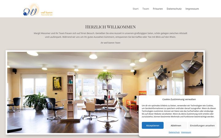 Screenshot of friseurwellkamm.de