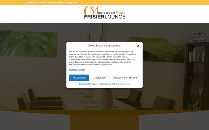 Screenshot of frisierlounge.com
