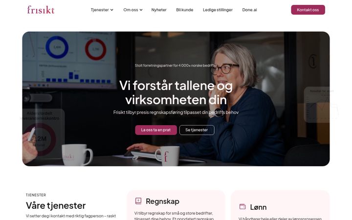 Ekrānuzņēmums no frisikt.no