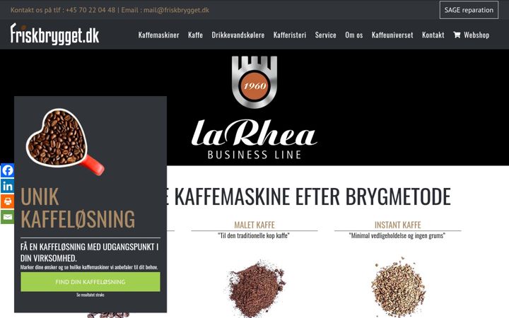 Skjermbilde av friskbrygget.dk