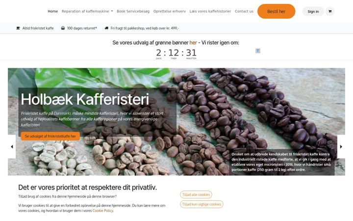 Screenshot of friskkaffe.dk