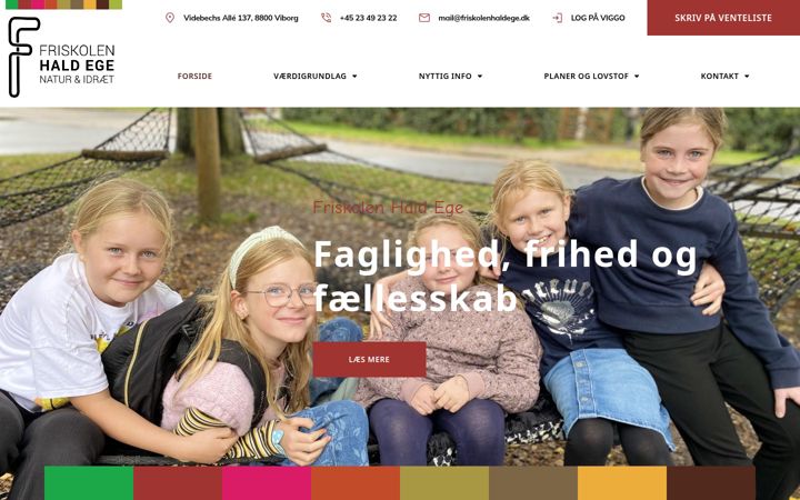 Zrzut ekranu friskolenhaldege.dk