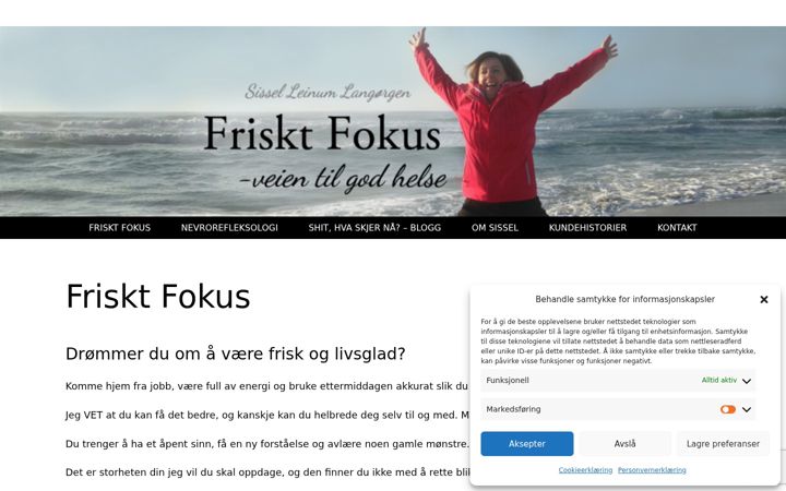 Screenshot of friskt-fokus.no
