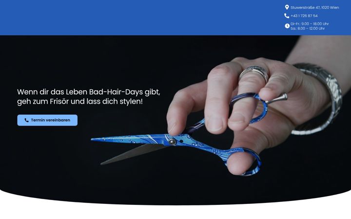 Screenshot of frisoerbernadette.at