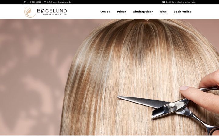 Screenshot of frisoerboegelund.dk