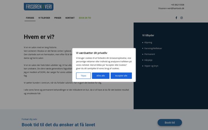 Screenshot of frisoeren-i-veri.dk
