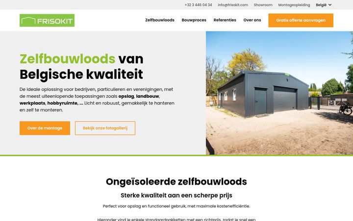 Screenshot of frisokit.com