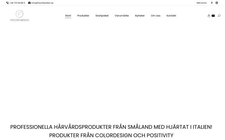 Screenshot of frisorfabriken.se