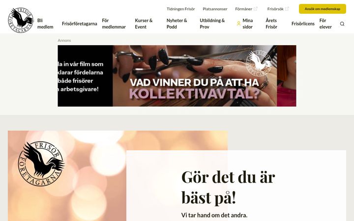 Screenshot of frisorforetagarna.se