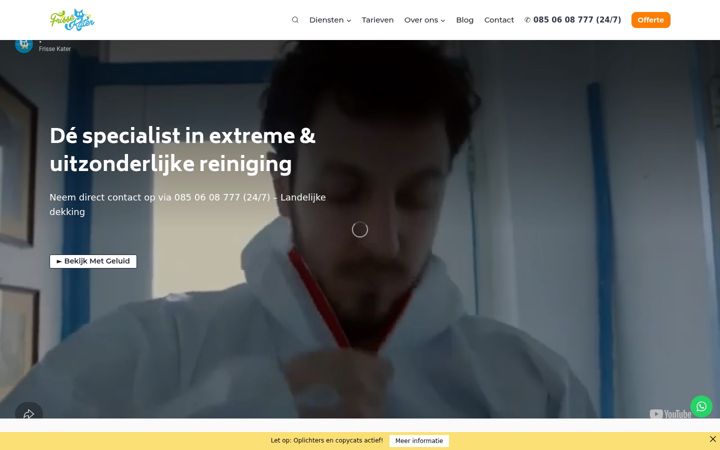 Screenshot of frissekater.nl