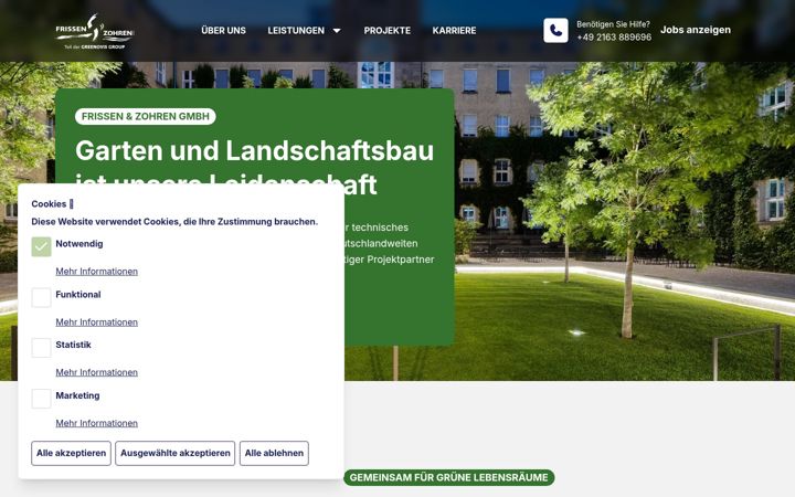 Screenshot of frissen-zohren.de