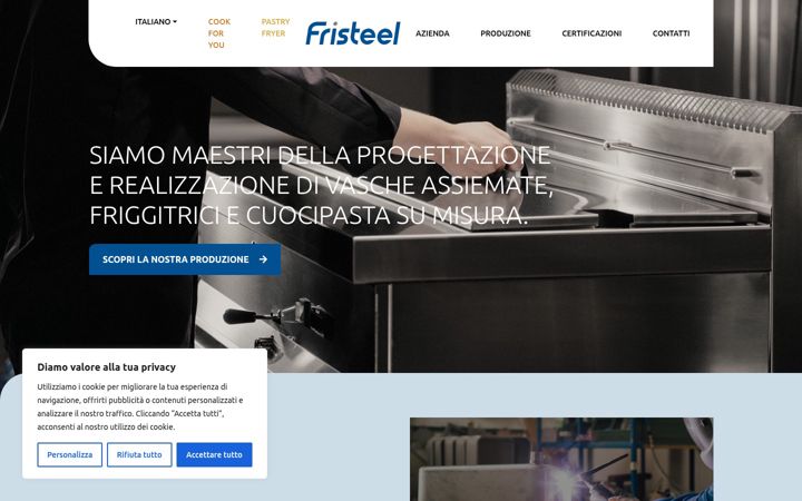 Screenshot of fristeel.com