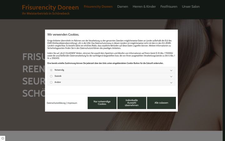 Screenshot of frisurencity.de