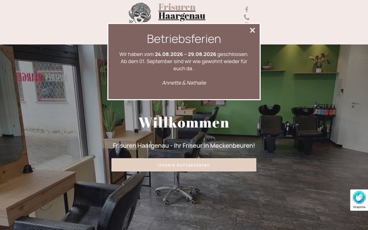 Screenshot του frisurenhaargenau.de