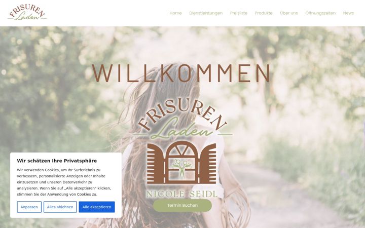 Screenshot of frisurenladen.net