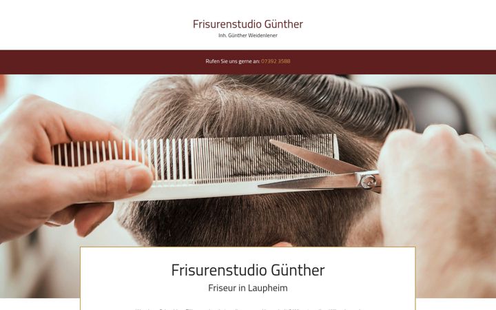 Screenshot of frisurenstudio-guenther.de