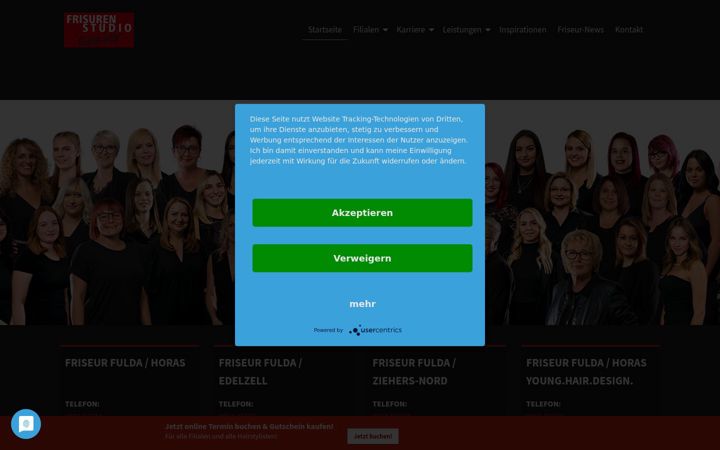 Screenshot of frisurenstudio-reiter.de