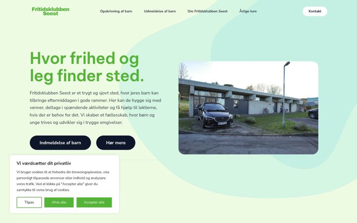 Screenshot of fritidsklubbenseest.dk