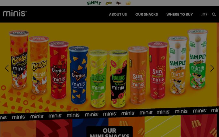 Screenshot of fritolayminis.com