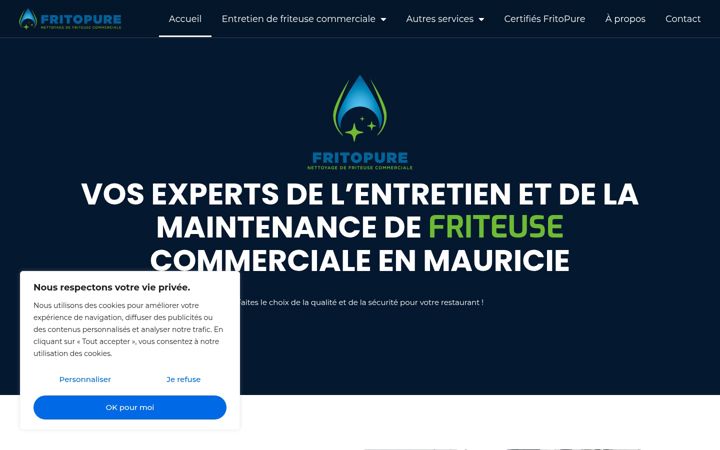 Screenshot of fritopure.com