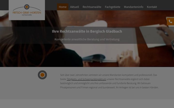 Snimka zaslona za fritsch-graf-horsten.de