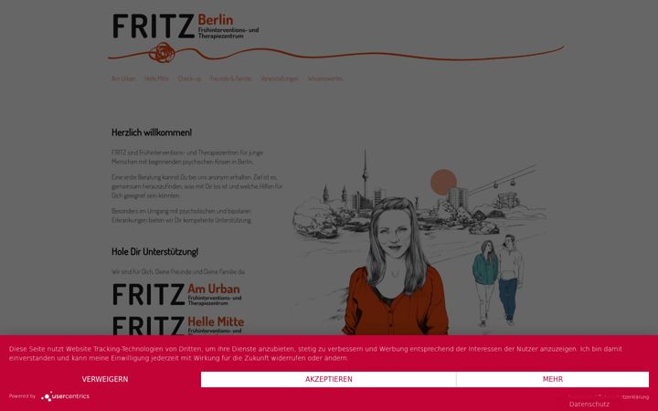 Snimka zaslona za fritz-berlin.de