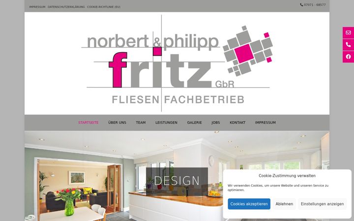 Snímek obrazovky fritz-fliesen.de