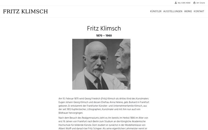 Screenshot of fritz-klimsch.org