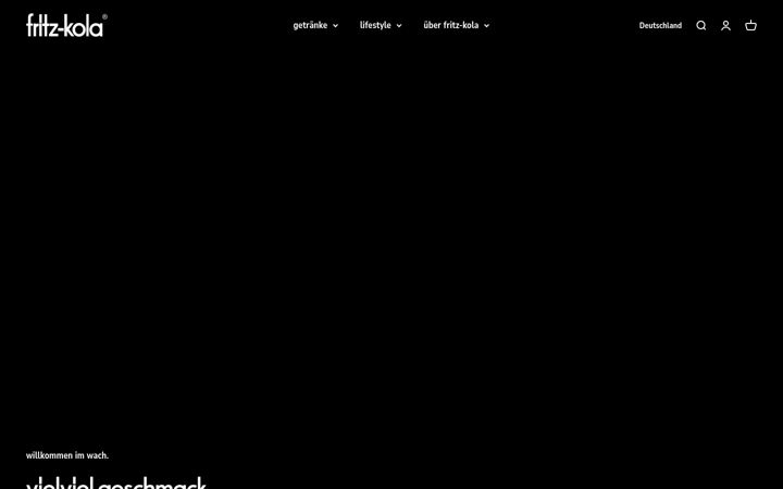 Screenshot of fritz-kola.de