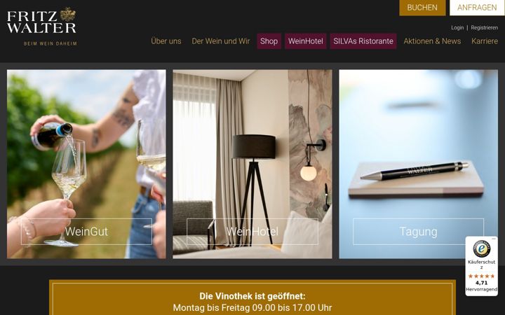 Screenshot of fritz-walter.de